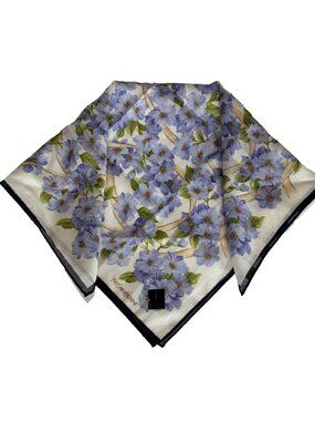NWT Yves Saint Laurent Floral Cotton Scarf
